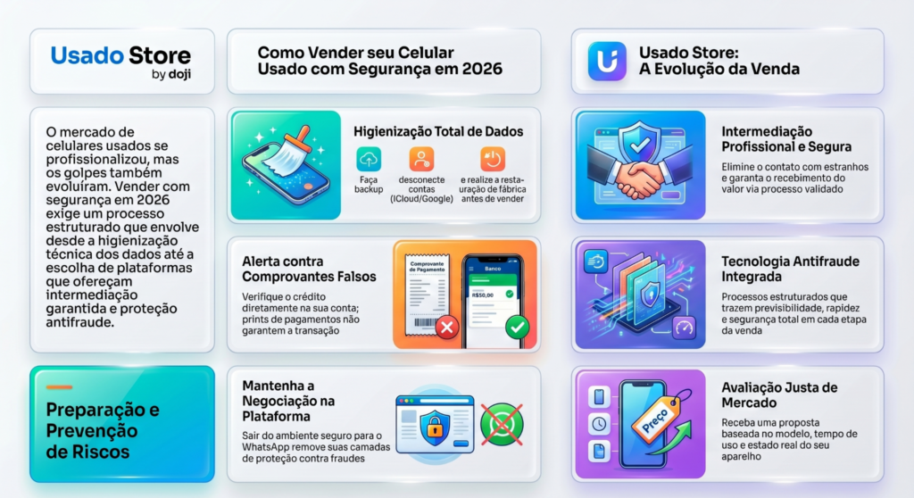 Como vender celular usado com segurança em 2026
