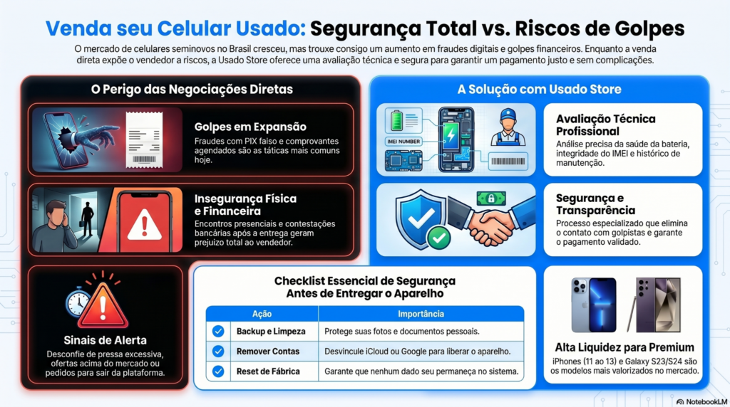 Usado Store: a forma mais segura de vender celular usado
